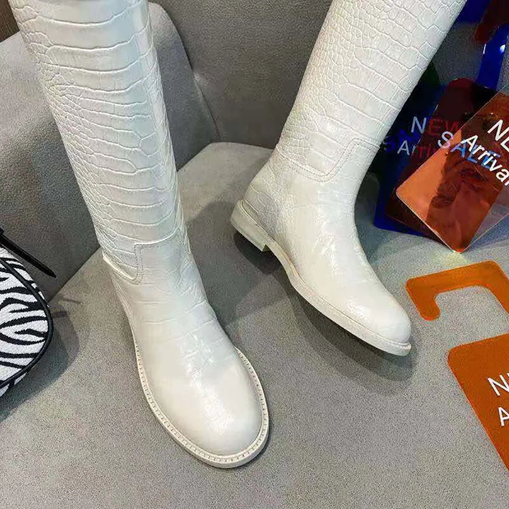 Fendi Karligraphy White Leather Boots for Women Fendi Karligraphy White Leather Boots for Women