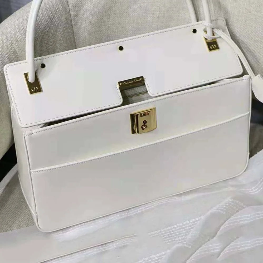 Dior Parisienne Bag Latte Smooth Calfskin for Women in White Dior Parisienne Bag Latte Smooth Calfskin for Women in White
