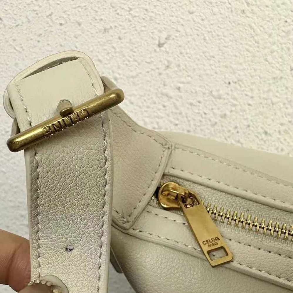 Celine Heloise Bag in Supple Calfskin for Women in White