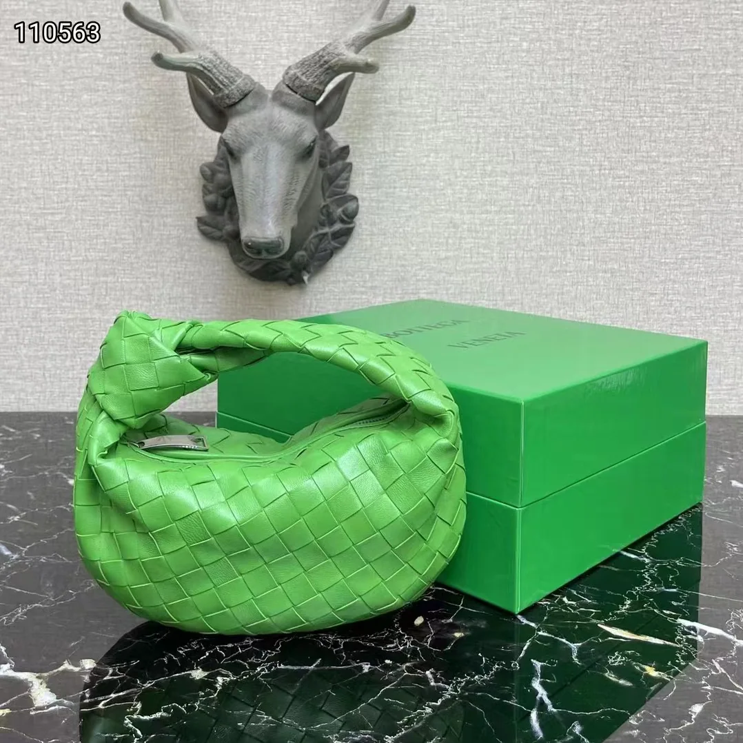 Bottega Veneta Mini Jodie Intrecciato Parakeet Leather Tote Bag for Women in Green Bottega Veneta Mini Jodie Intrecciato Parakeet Leather Tote Bag for Women in Green