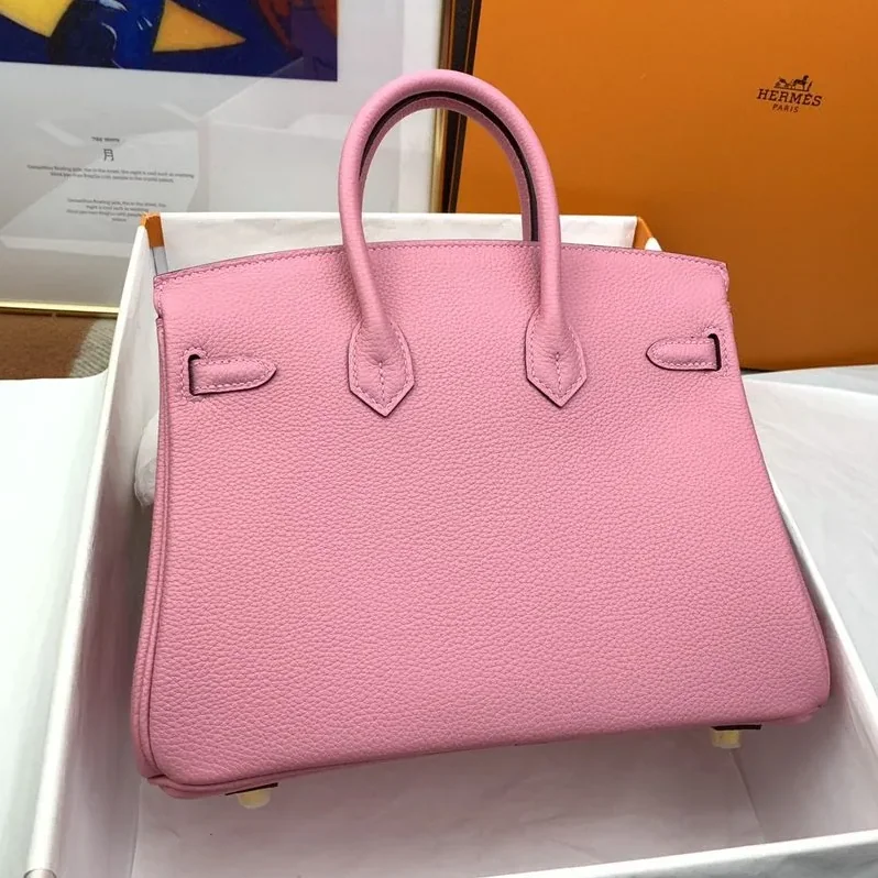 Hermes Birkin Top Handle Bag / Nata Swift Pink Gold Hardware Hermes Birkin Top Handle Bag / Nata Swift Pink Gold Hardware