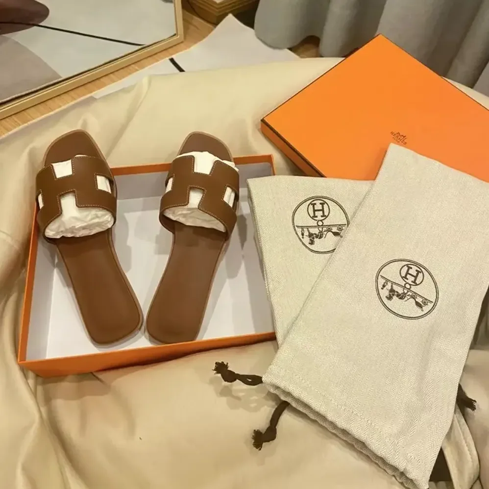 Hermes Oran Sandal for Women in Brown