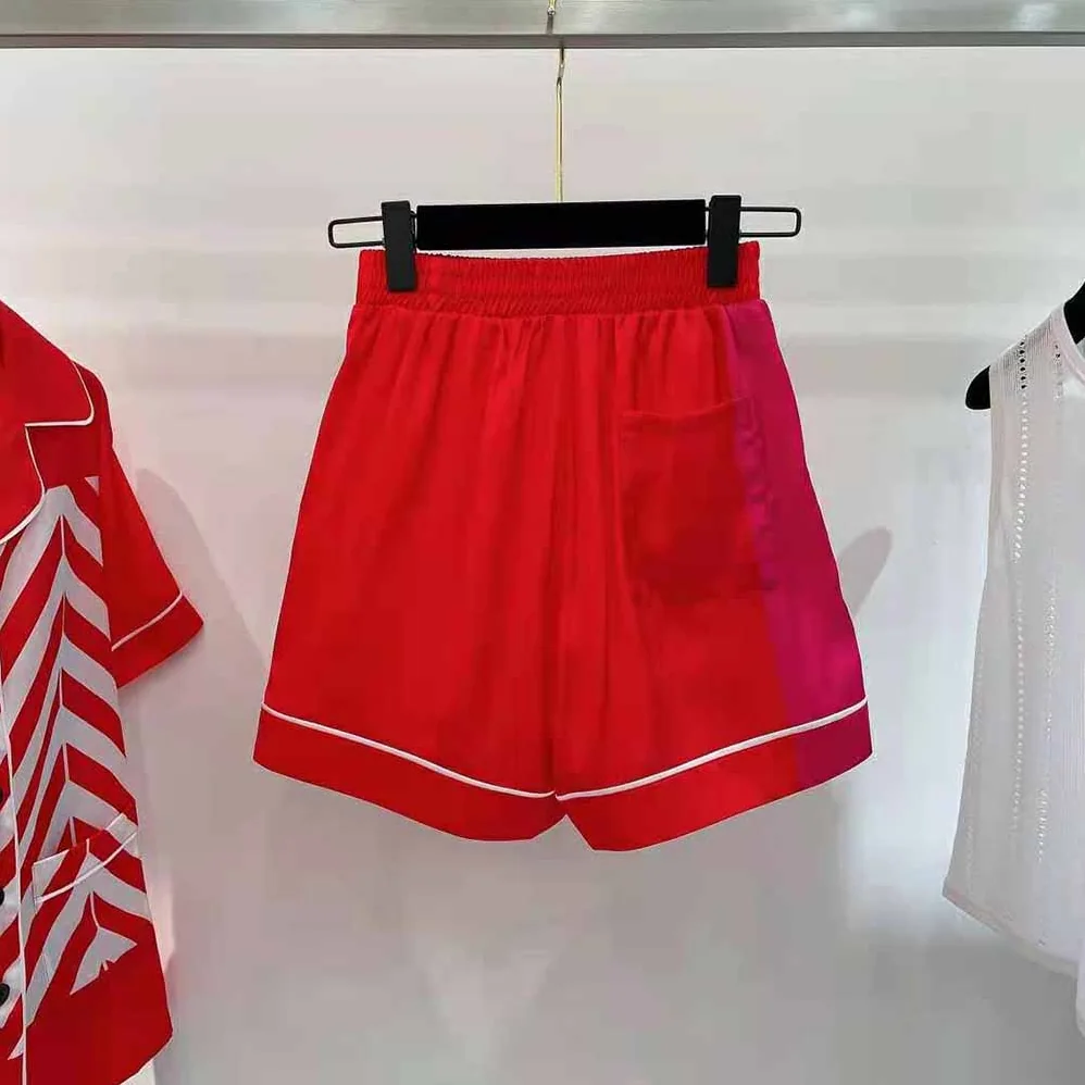 Dior Chez Moi Shorts Bright Pink and Pink Silk Twill for Women