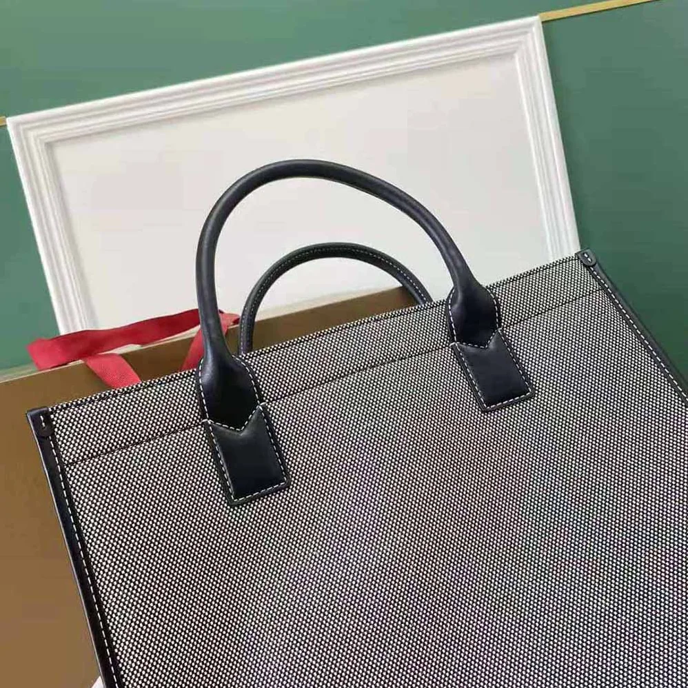 Burberry Horseferry Print Cotton Canvas Tote for Women Burberry Horseferry Print Cotton Canvas Tote for Women