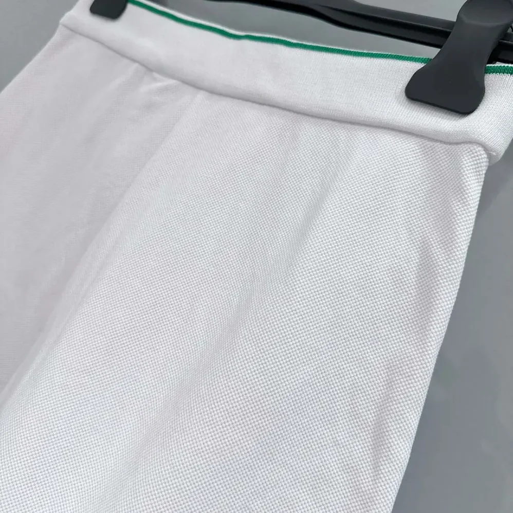 Dior Vibe Skort White Cotton Jersey with Pine Green Dior Graphique Motif for Women
