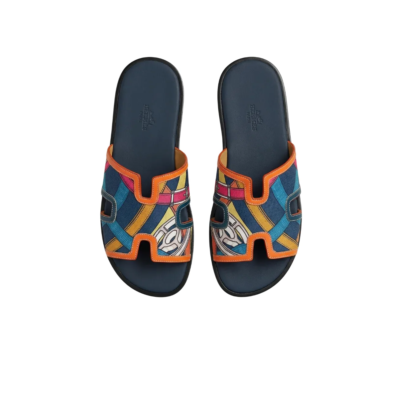 Hermes Izmir Sandals Orange in Multicolor Hermes Izmir Sandals Orange in Multicolor