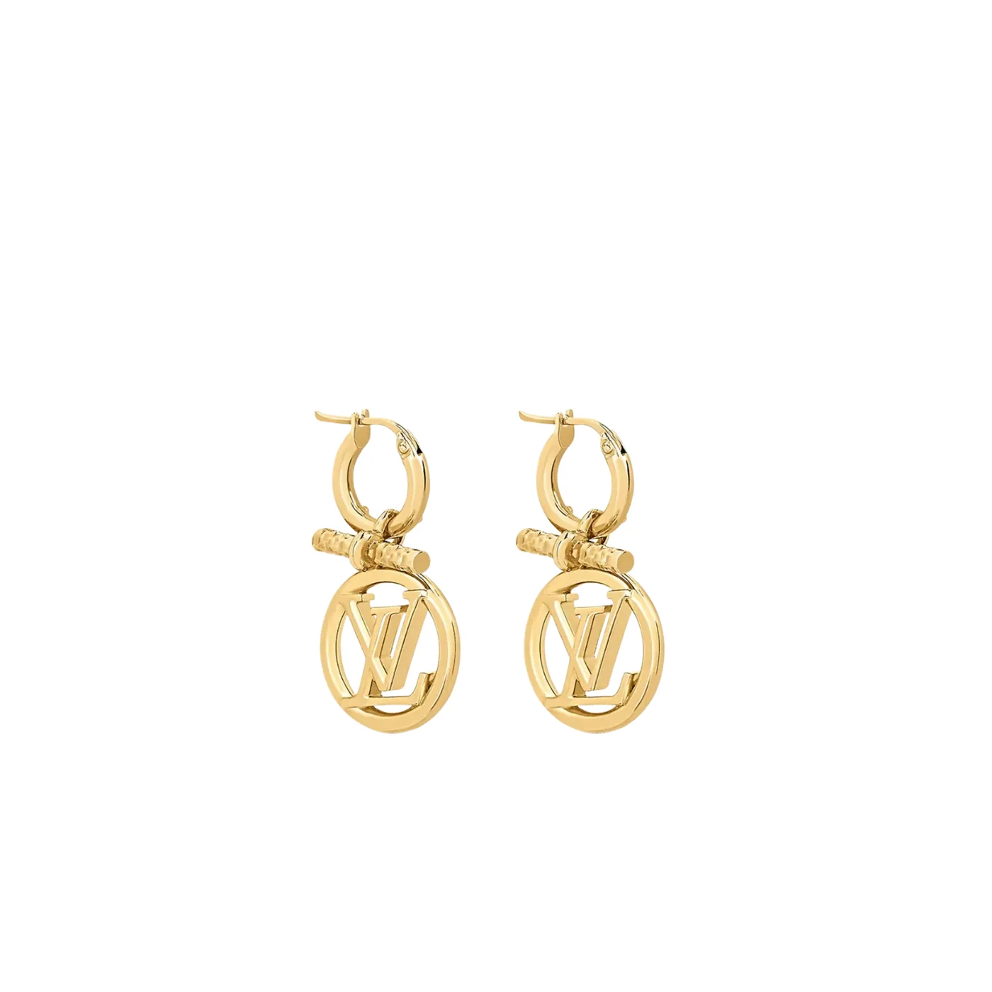 Louis Vuitton Baby Louise Earrings Gold Hardware