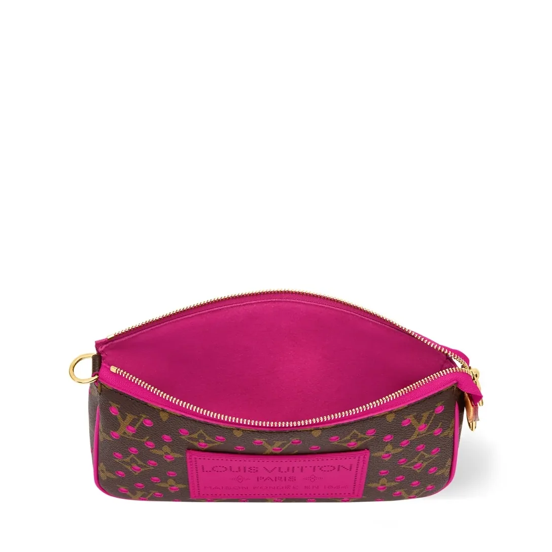 Louis Vuitton Pochette Accessoires Shoulder Bag / Monogram Perfo in Pop Crush Gold Hardware