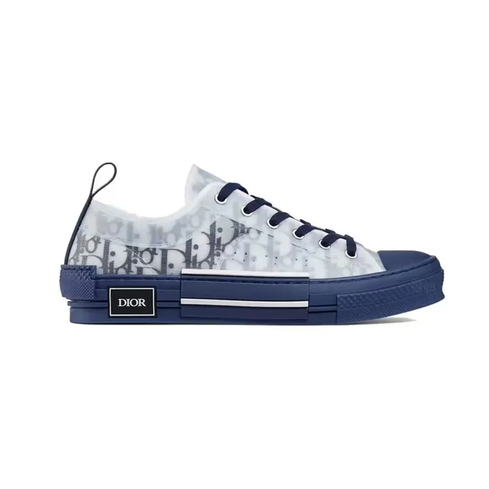 Dior B23 League Low-Top Sneaker Blue Dior Oblique Canvas for Unisex
