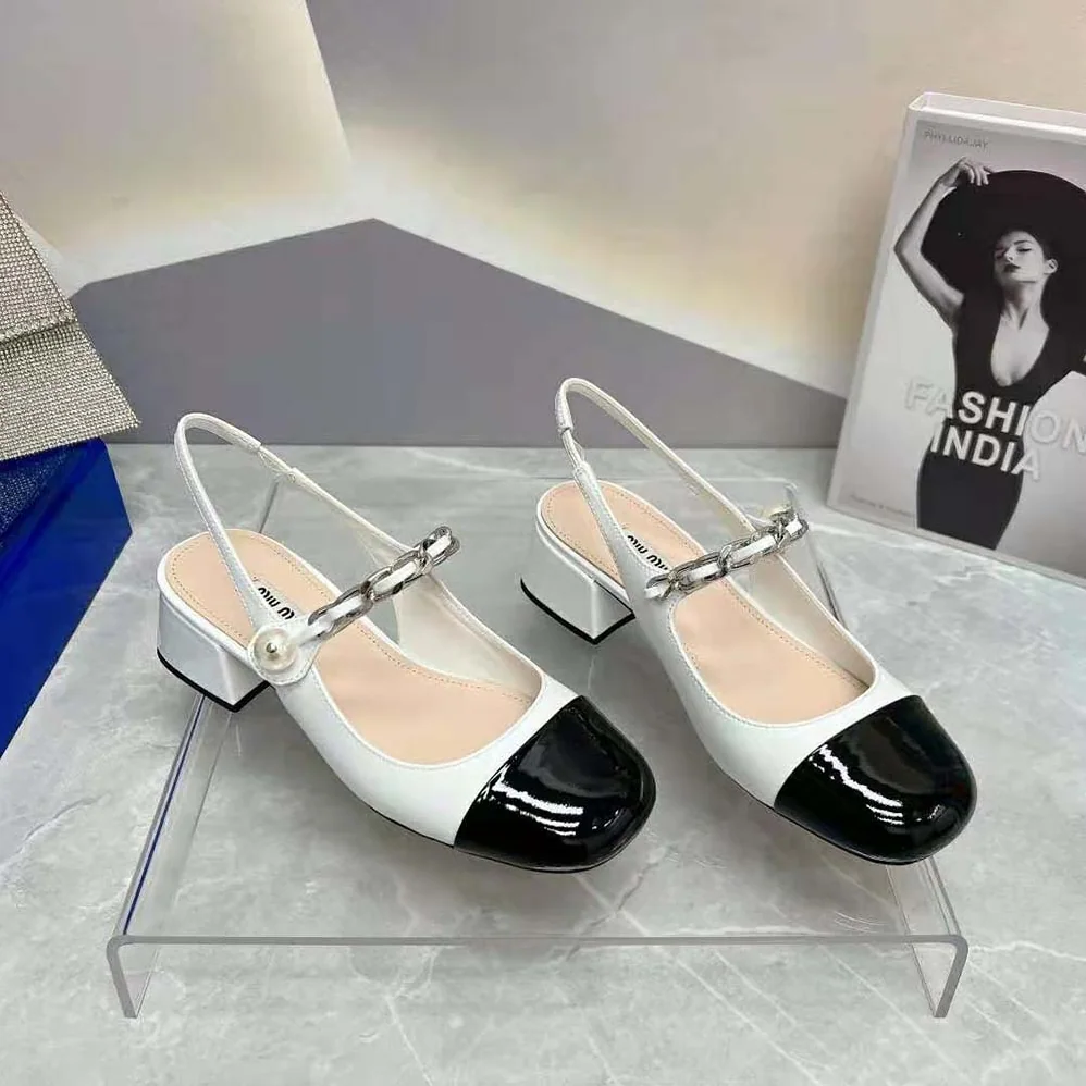 Miu Miu Patent Leather Pumps in 35mm Heel Height for Women in White Miu Miu Patent Leather Pumps in 35mm Heel Height for Women in White