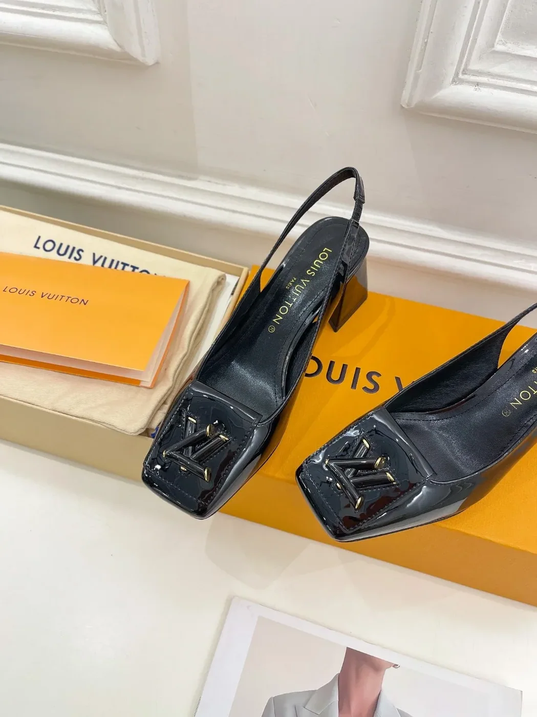 Louis Vuitton Shake Slingback Pump Black 1AB0TR