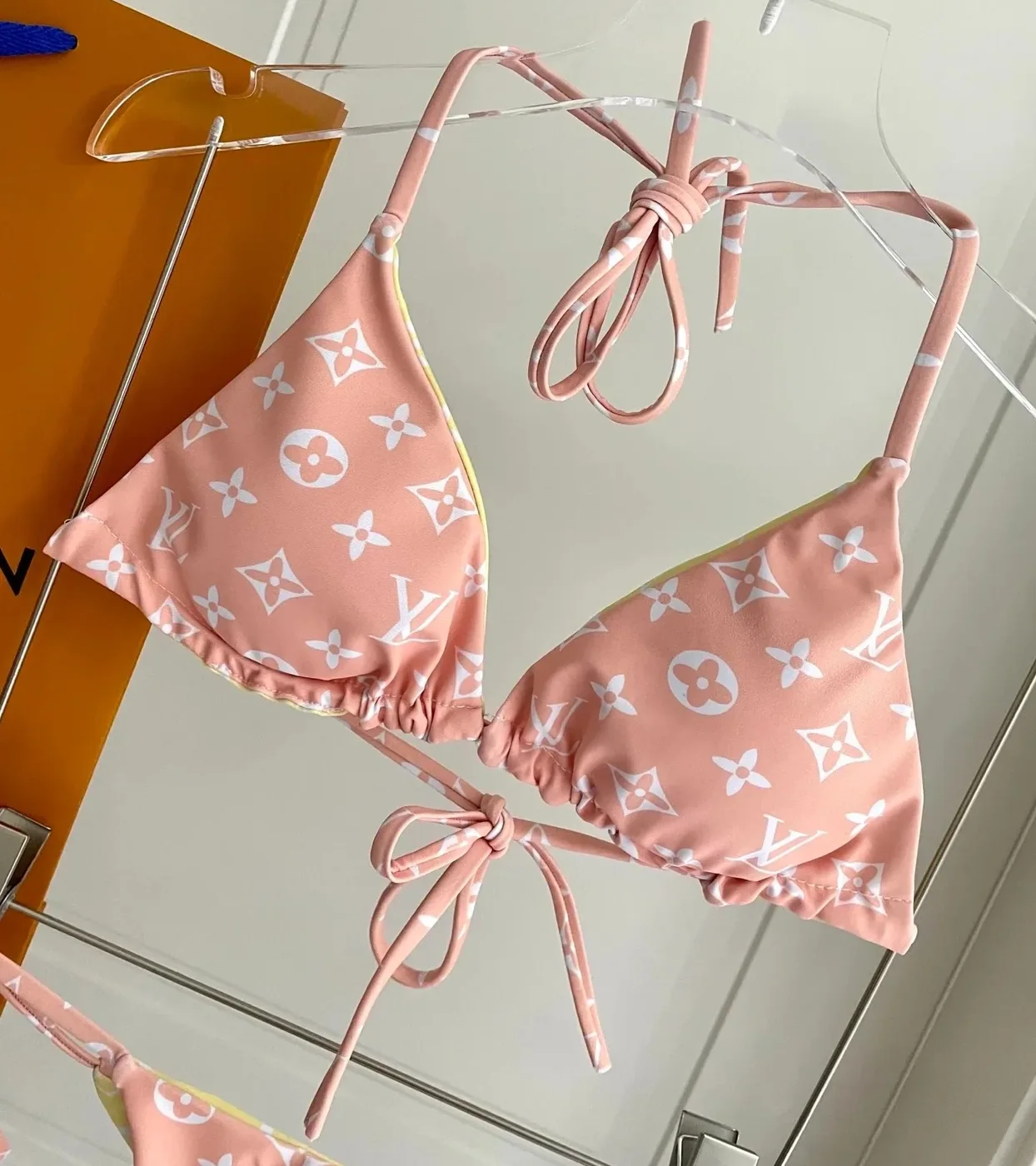 Louis Vuitton Triangle Bikini Pastel Pink Monogram