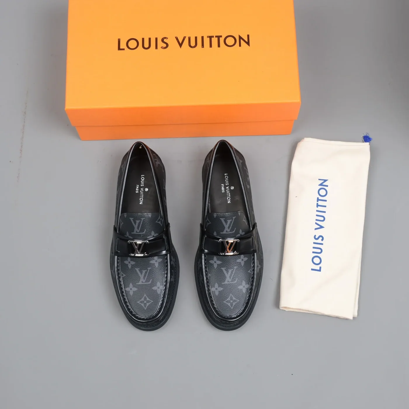 Louis Vuitton Monte Carlo Mocassin in Black Monogram Canvas Louis Vuitton Monte Carlo Mocassin in Black Monogram Canvas
