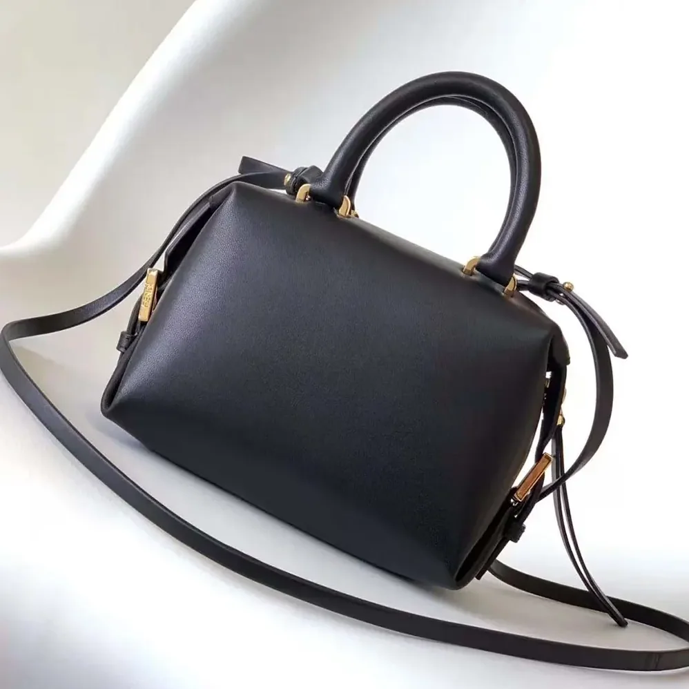 Fendi Nappa FF Mini Cube Bag for Women in Black