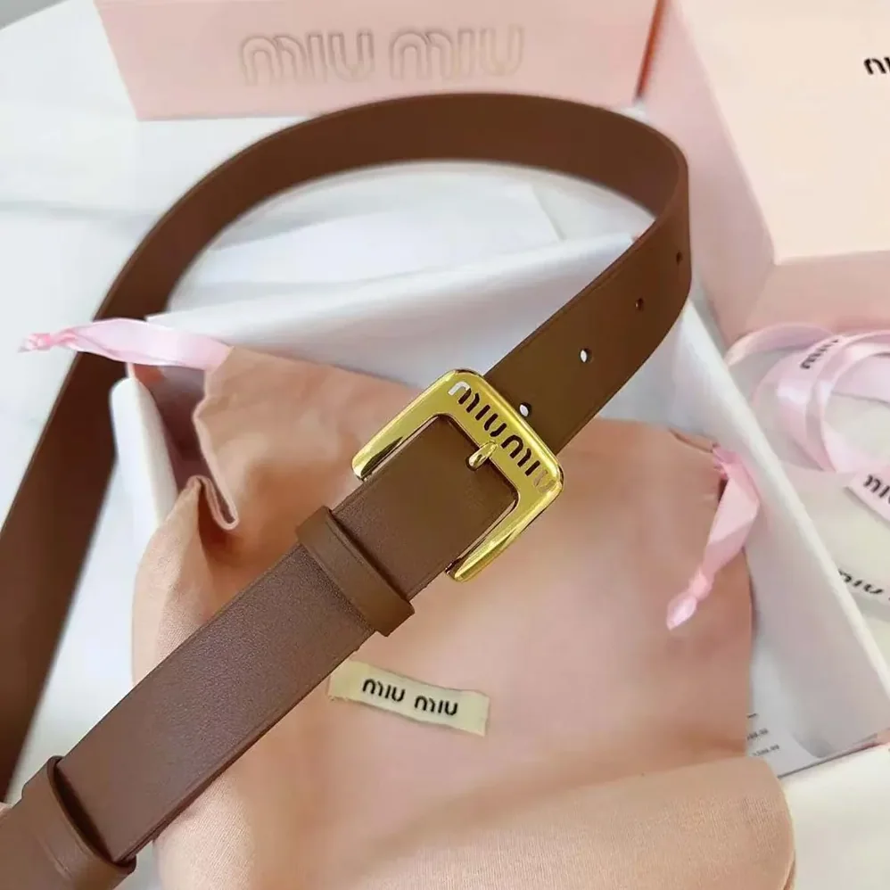 Miu Miu Nappa Leather Belt for Women