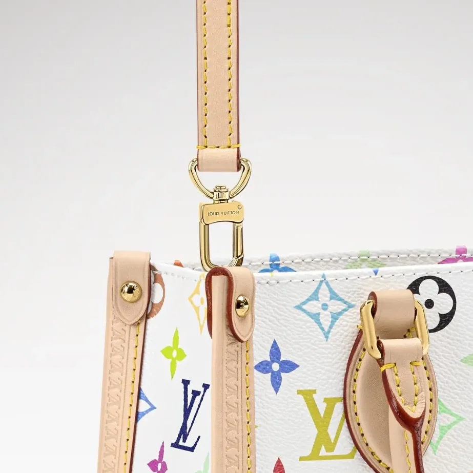 Louis Vuitton LV x TM Onthego PM Tote Bag in Multicolored Gold Hardware
