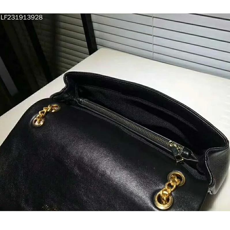 Saint Laurent YSL Medium Jamie Bag in Patchwork Leather in Black Saint Laurent YSL Medium Jamie Bag in Patchwork Leather in Black