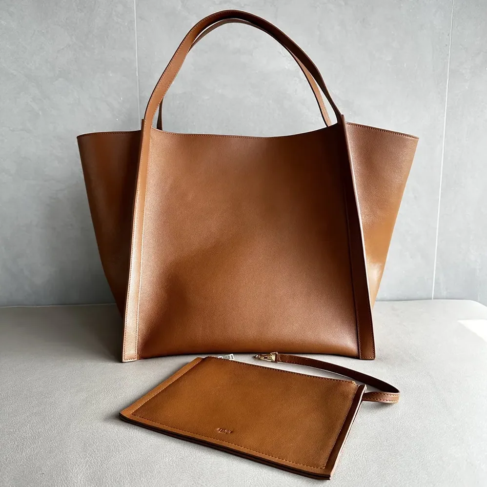 Celine Medium Cube Bag In Supple Calfskin for Women in Brown