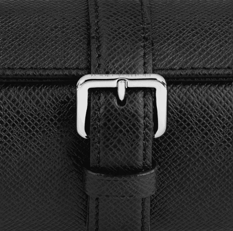 Watch Case Black Epi Leather