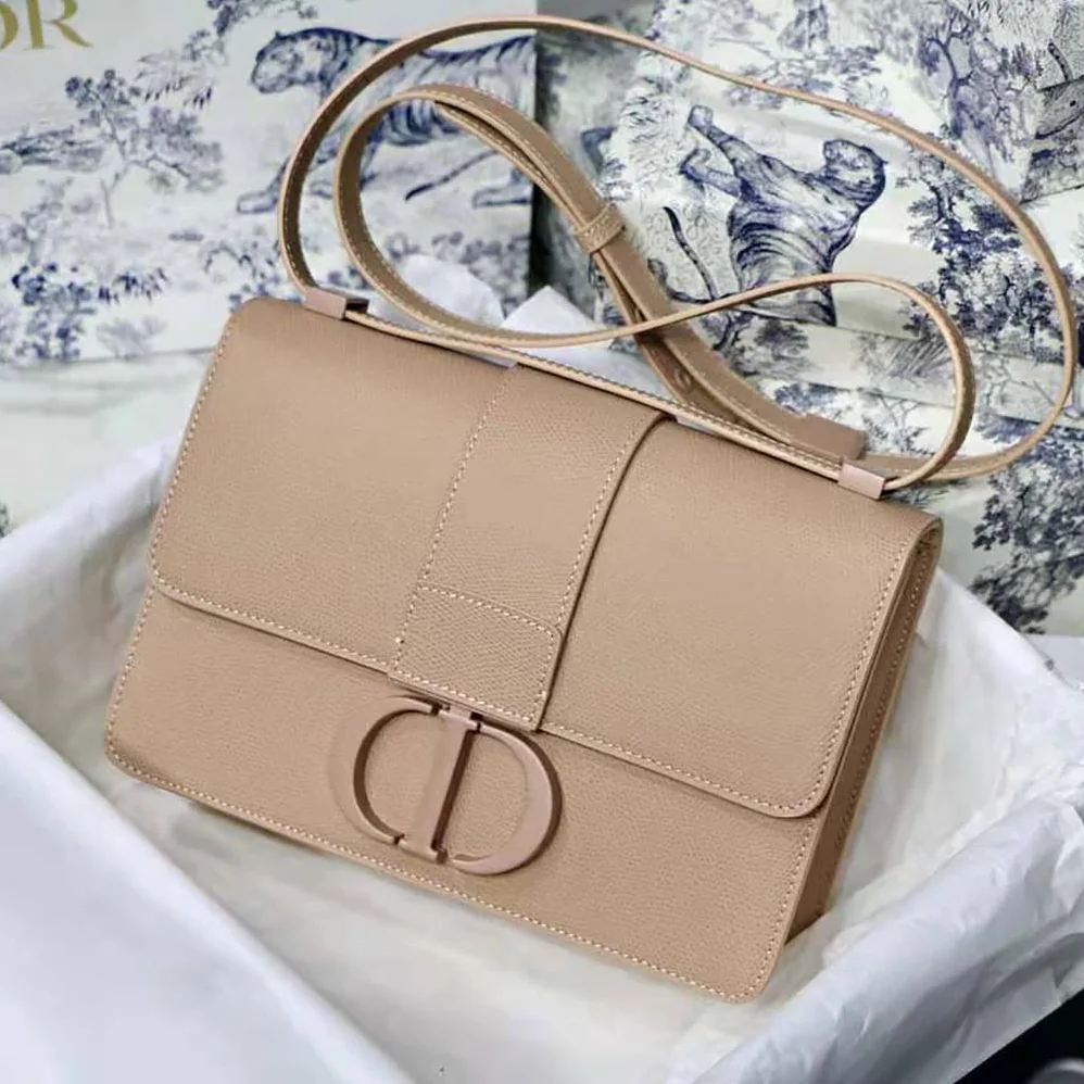 Dior 30 Montaigne Bag Ultramatte Grained Calfskin for Women in Pink Dior 30 Montaigne Bag Ultramatte Grained Calfskin for Women in Pink