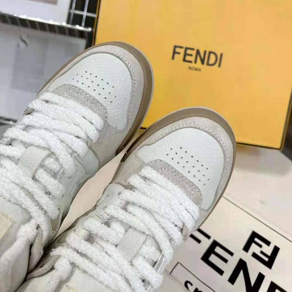 Fendi Fendi Match White Leather High for Women in Tops