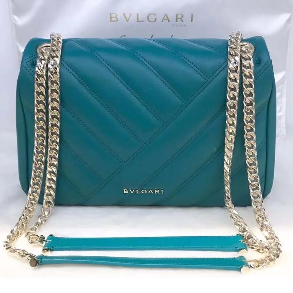 Bvlgari Serpenti Cabochon Shoulder Bag for Women in Green
