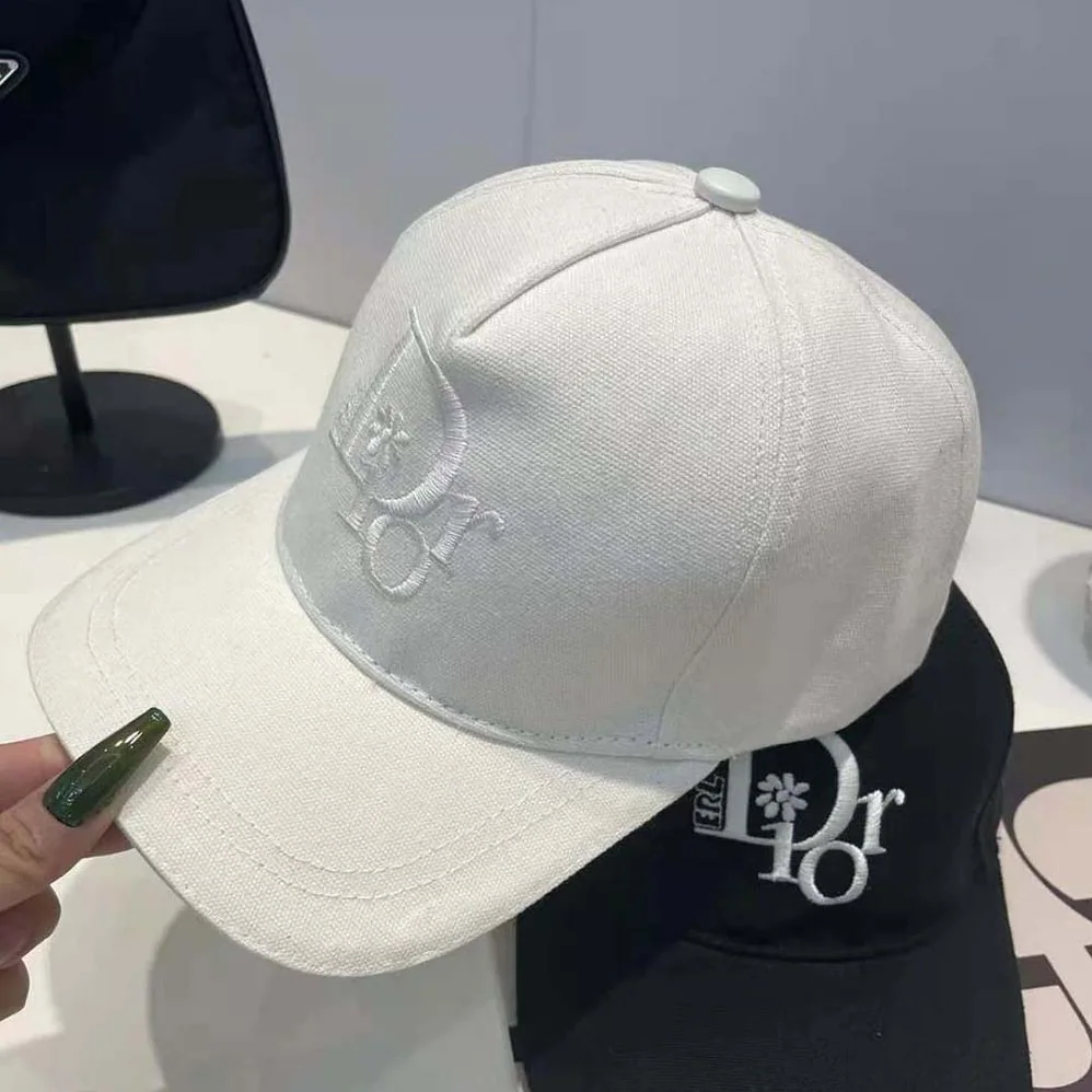 Dior by Erl Baseball Cap White Cotton Canvas for Unisex Dior by Erl Baseball Cap White Cotton Canvas for Unisex