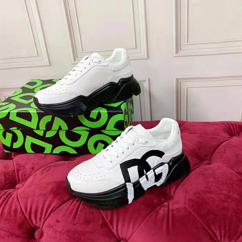 Dolce Gabbana D&G Calfskin Daymaster Sneakers for Women in Black Dolce Gabbana D&G Calfskin Daymaster Sneakers for Women in Black