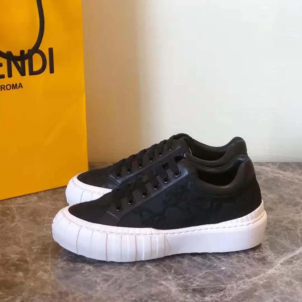 Fendi Force Black Fabric Low for Women in Top Sneakers Fendi Force Black Fabric Low for Women in Top Sneakers