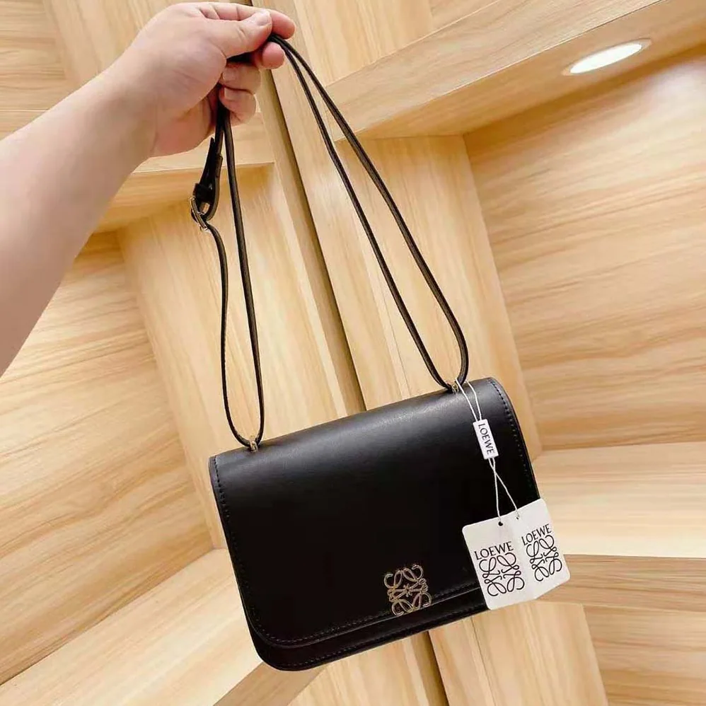 Loewe Goya Bag in Silk Calfskin for Women in Black