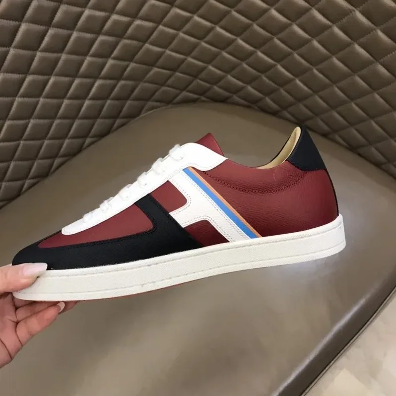 Hermes Boomerang Sneaker Green in Black