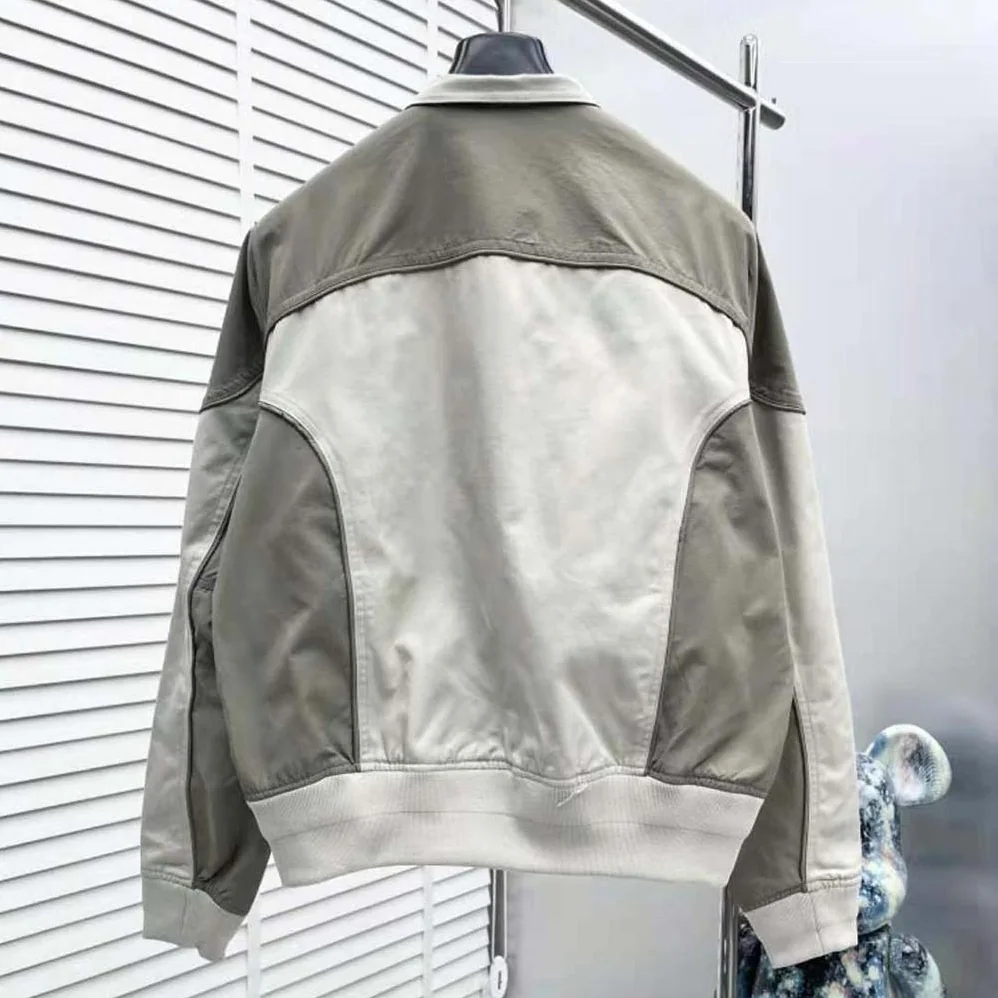 Dior Bomber Jacket Gray Cotton Canvas for Men Dior Bomber Jacket Gray Cotton Canvas for Men