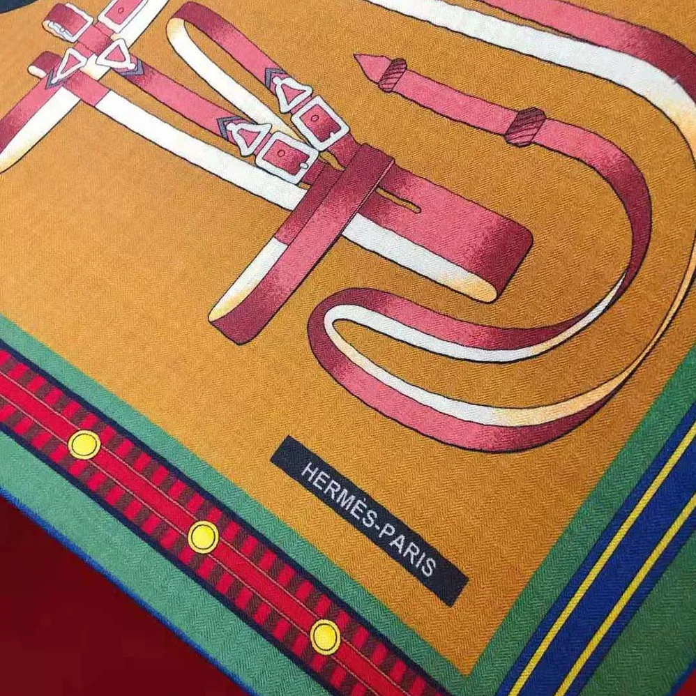 Hermes Lettres Equestre Scarf 90 for Women in Brown Hermes Lettres Equestre Scarf 90 for Women in Brown