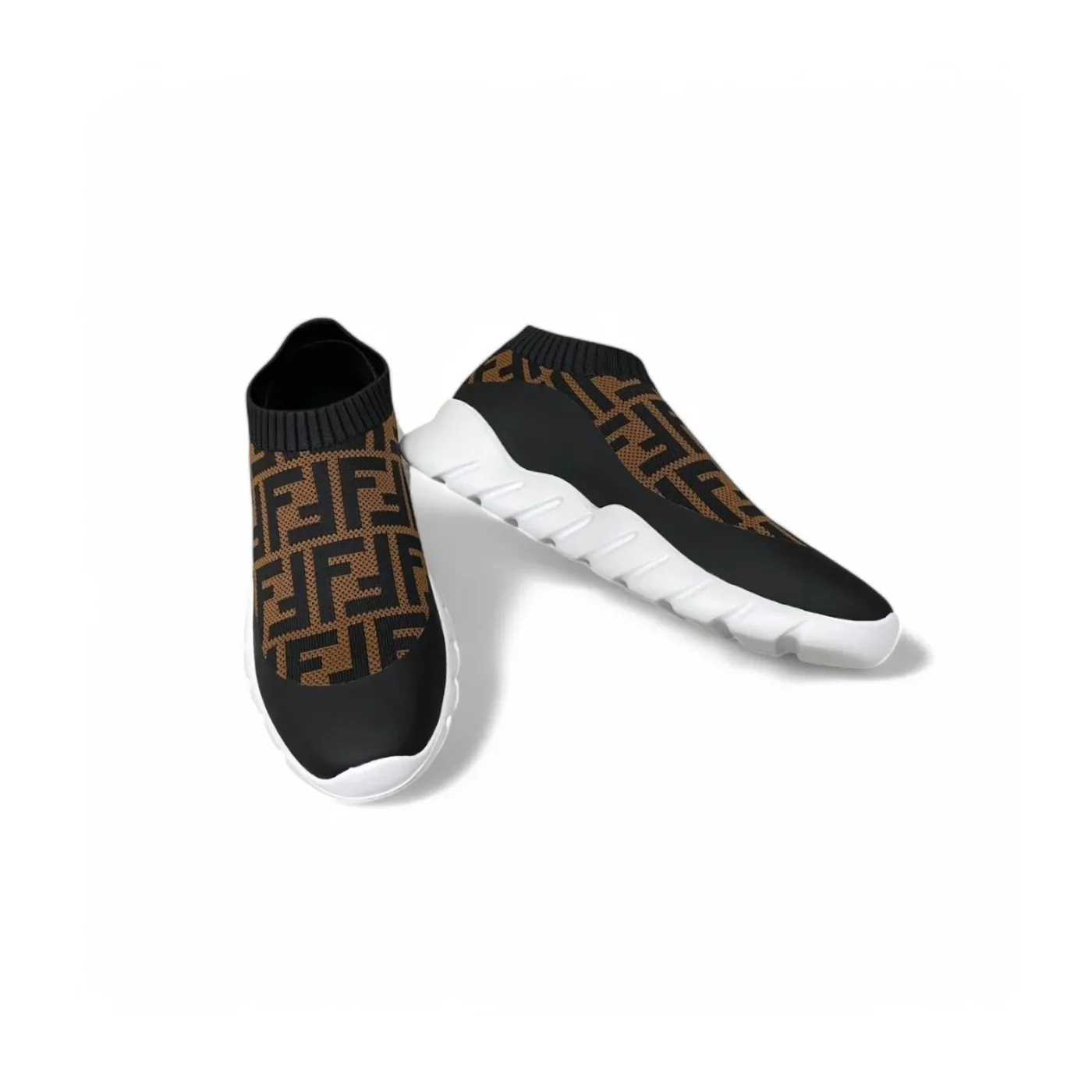 Fendi FD Slip-On Sneakers Brown 7E1254A7MNF17ML