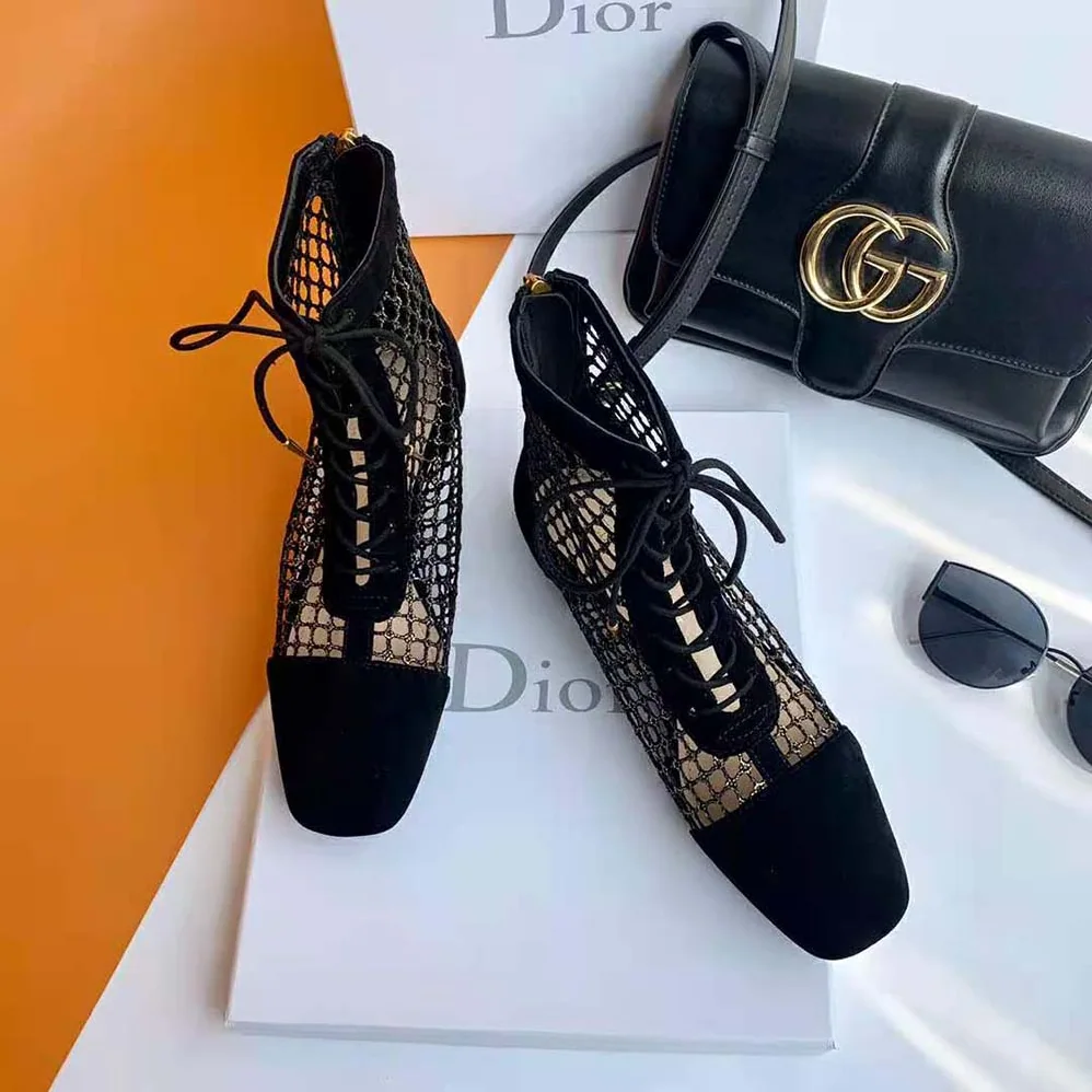 Dior Naughtily-D Ankle Boot in 3cm Heel for Women in Black Dior Naughtily-D Ankle Boot in 3cm Heel for Women in Black