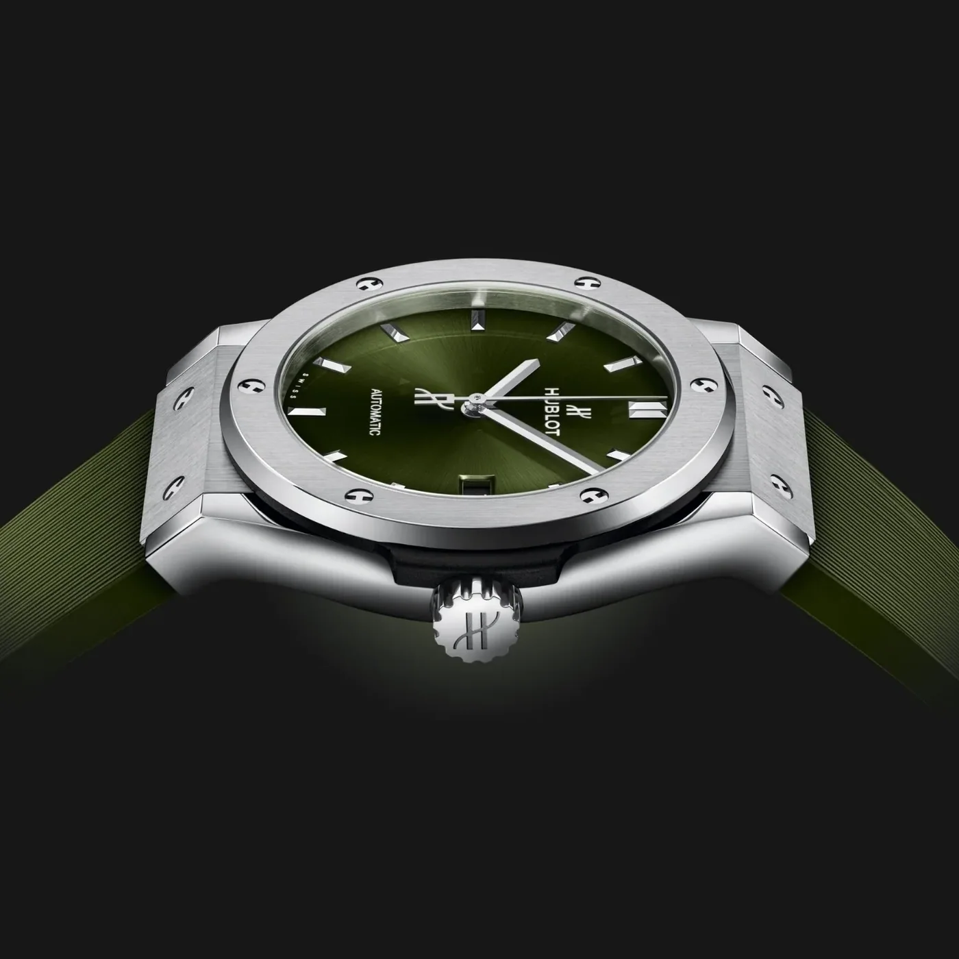 Hublot Classic Fusion Watch Green Strap Green Dial Hublot Classic Fusion Watch Green Strap Green Dial