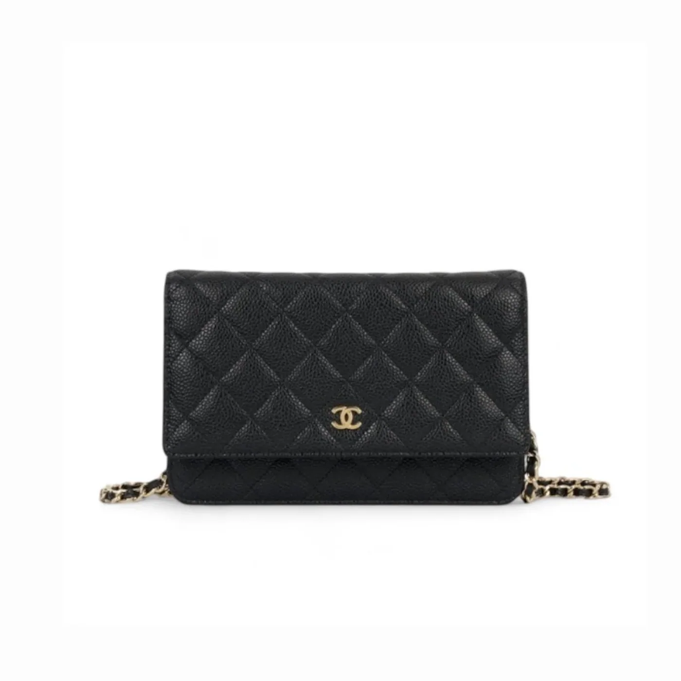 Chanel CO-CO Classic Wallet On Chain in Gold Toned Hardware Black Chanel CO-CO Classic Wallet On Chain in Gold Toned Hardware Black
