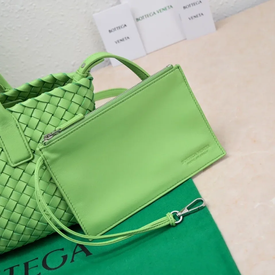 Bottega Veneta Mini Cabat Green Bottega Veneta Mini Cabat Green