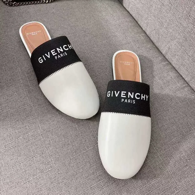 Givenchy Shoes Givenchy Paris Leather Mules for Women in White