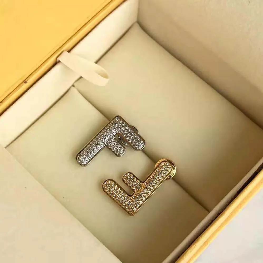 Fendi Small FF Earrings Gold for Women in Color Earrings