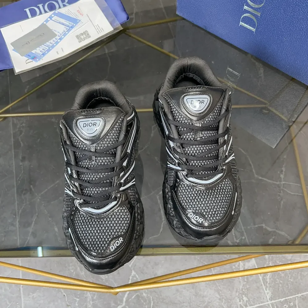 Dior B35 NXXT Sneaker Black Technical Fabric and Black Technical Mesh for Men