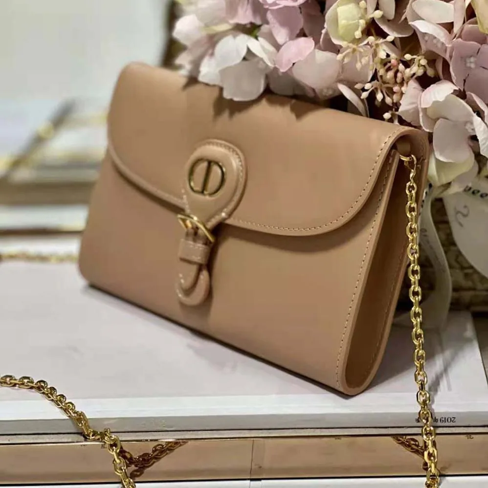 Dior Bobby East-West Pouch with Chain Caramel Beige Smooth Calfskin for Women Dior Bobby East-West Pouch with Chain Caramel Beige Smooth Calfskin for Women