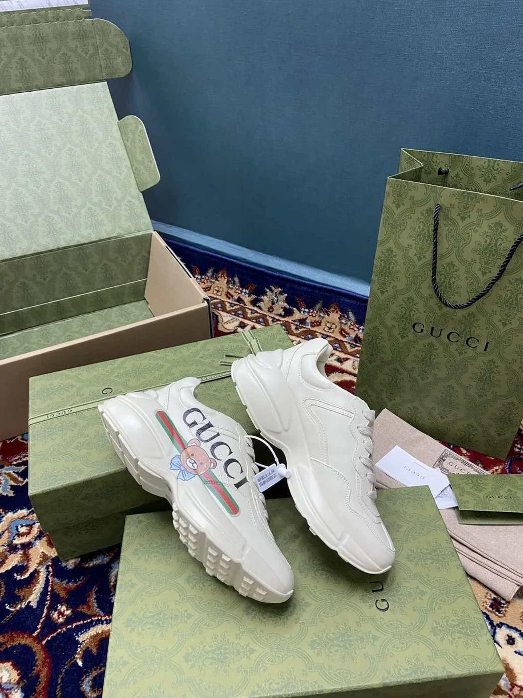 Gucci KAI x Gucci Rhyton Sneaker White Ivory