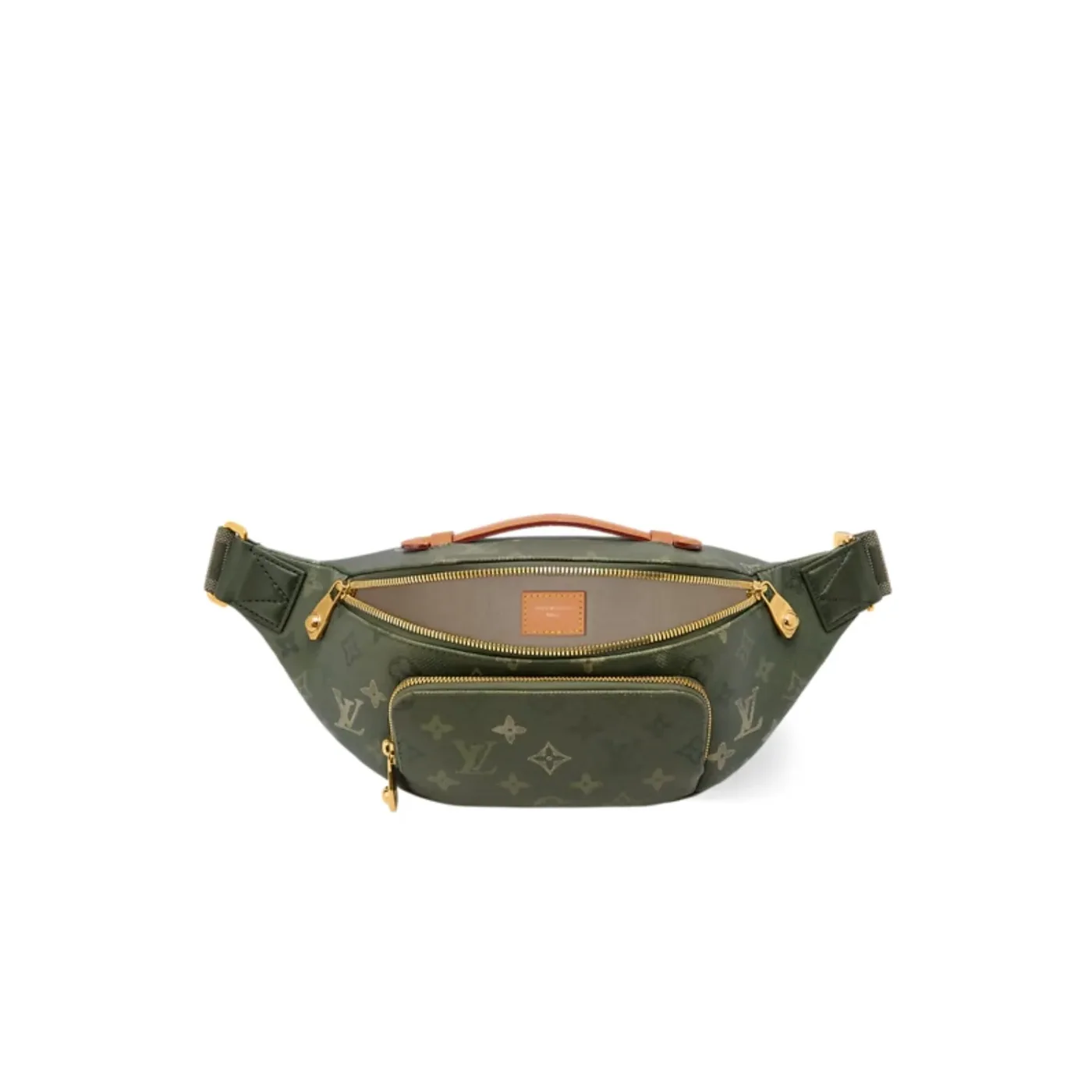 Louis Vuitton Rush Bumbag in Khaki Gold Hardware