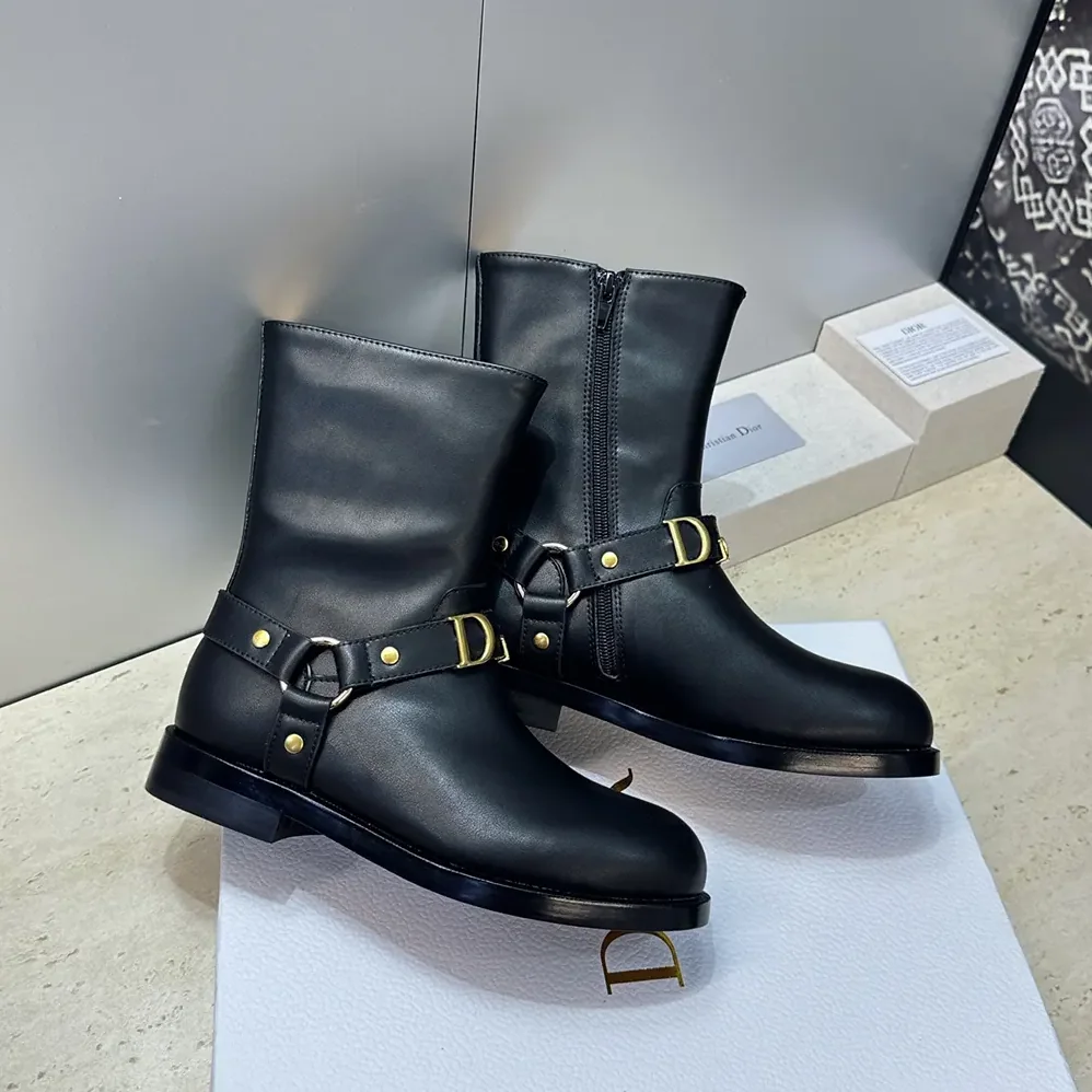 Dior Bolt Ankle Boot Black Calfskin for Women Dior Bolt Ankle Boot Black Calfskin for Women