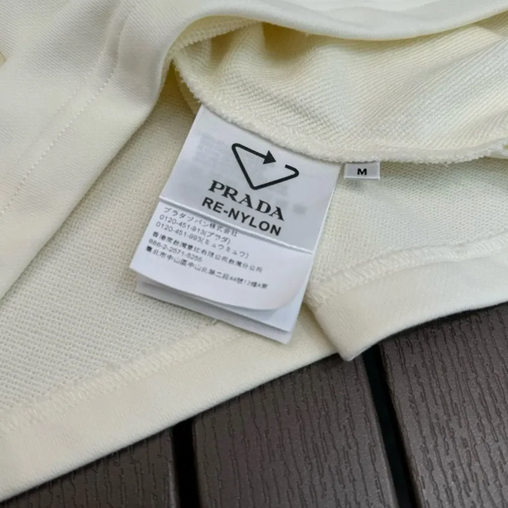 Prada Short Fleece Natural Dress in Flared for Women Prada Short Fleece Natural Dress in Flared for Women