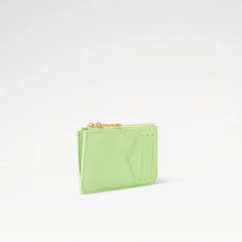 Louis Vuitton Romy Card Holder Apple Green /