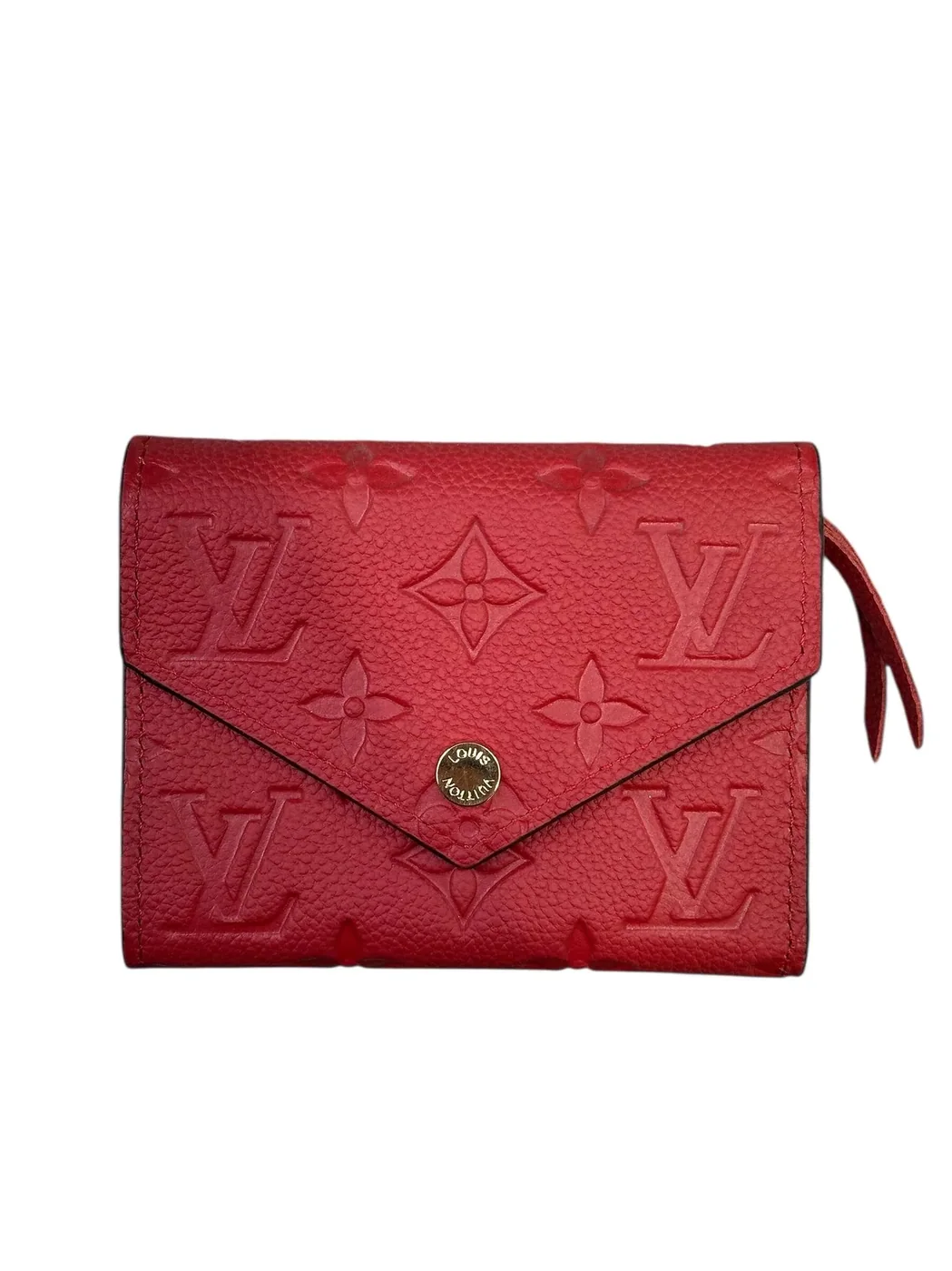 Victorine Wallet Red Monogram