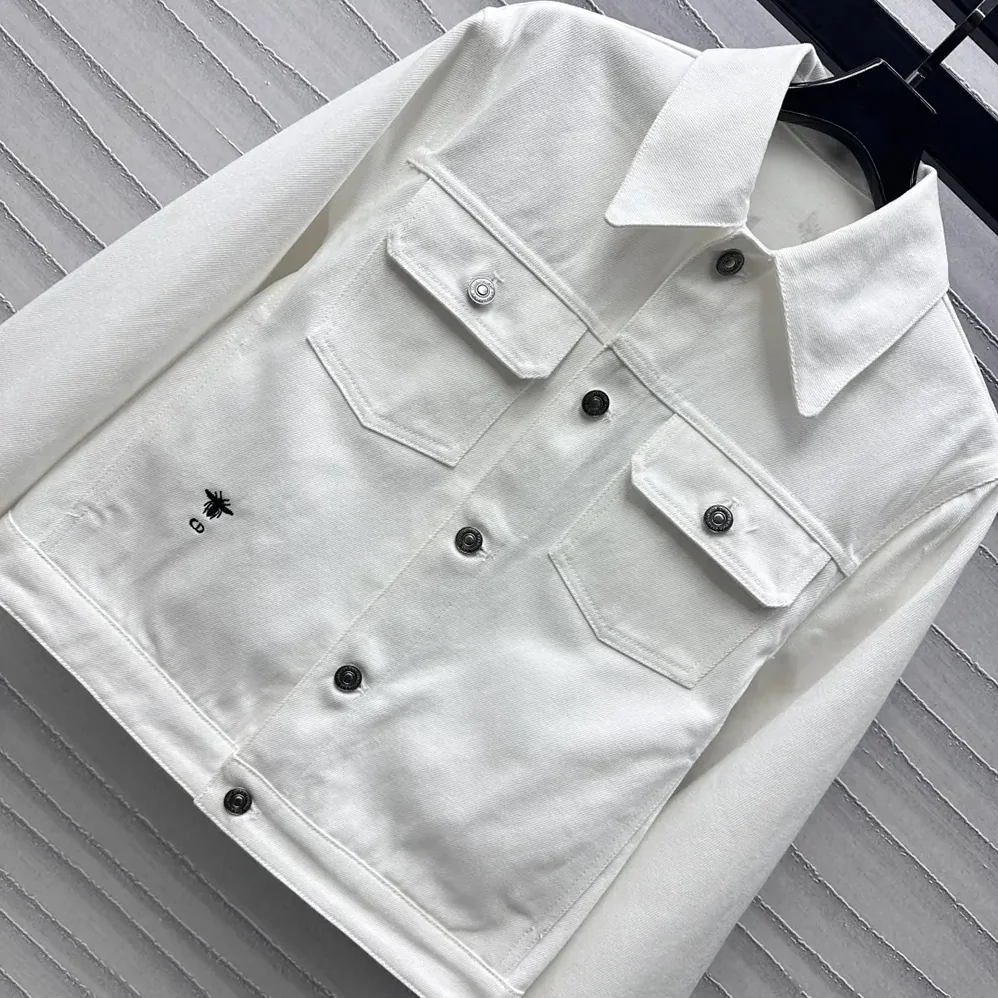 Dior Jacket Ecru Cotton Denim with Gold for Men in Tone Dior Astral Motif Dior Jacket Ecru Cotton Denim with Gold for Men in Tone Dior Astral Motif