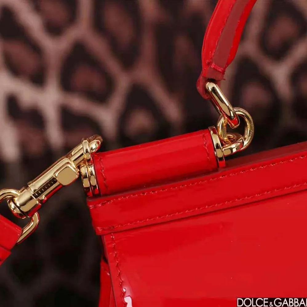 Dolce Gabbana D&G Small Sicily Handbag for Women in Red